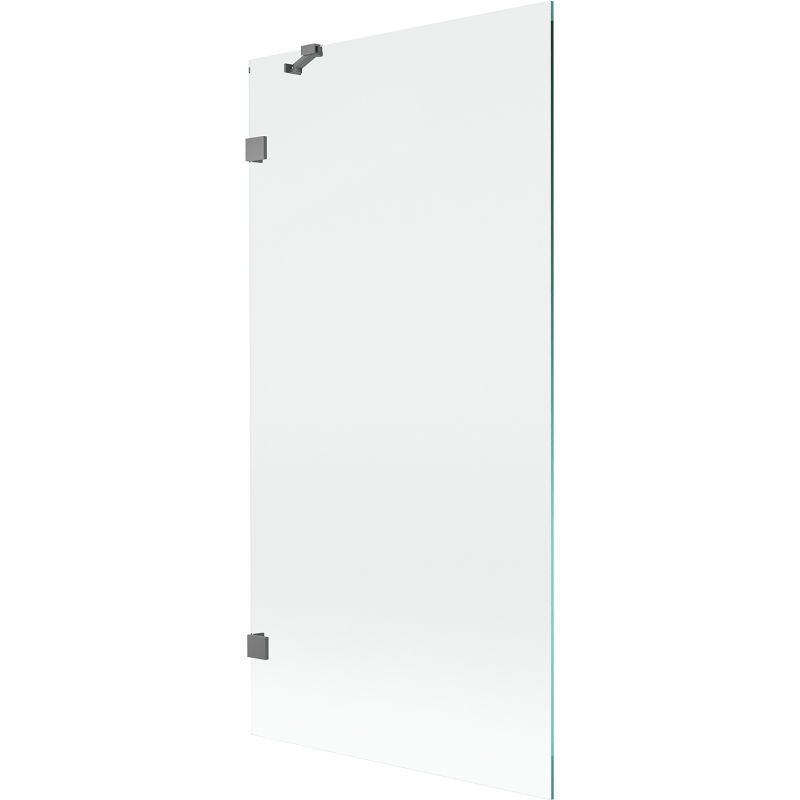 Mexen Lunar vonios sienelė 1-duris 90 x 150 cm, skaidrus, gun metal - 897-090-000-95-00