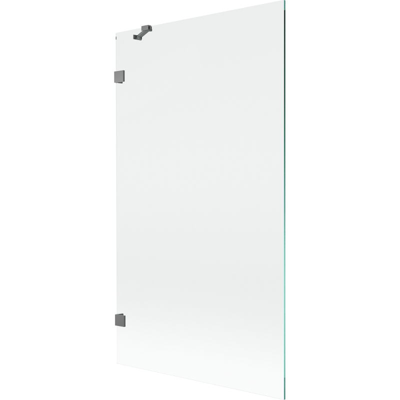 Mexen Lunar vonios pertvara su vienu sparnu 100 x 150 cm, skaidri, gun metal - 897-100-000-95-00