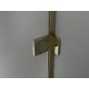 Mexen Lunar dešinės pusės dušo durys 155 cm, skaidrios, auksinės - 834S-155-050-50-00-P