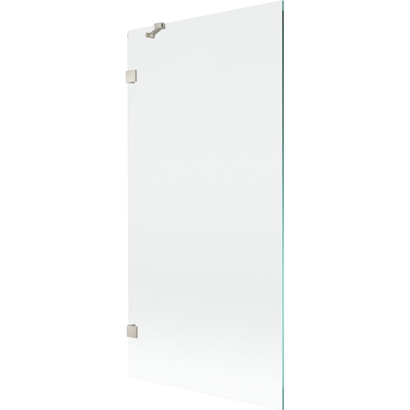 Mexen Lunar vonios pertvara 1-durys 90 x 150 cm, skaidri, šlifuotas nikelis - 897-090-000-97-00