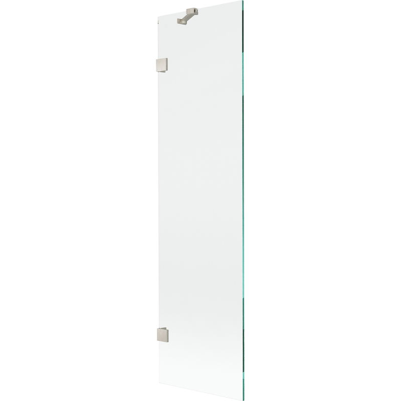 Mexen Lunar vonios užuolaida 1-duris 50 x 150 cm, permatomas, šlifuotas nikelis - 897-050-000-97-00