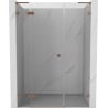 Mexen Lunar L dušo durys, atsiveriančios į kairę, 120 cm, skaidrios, šepečiuota varis - 834SL-120-050-65-00-L