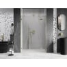 Mexen Lunar dešinės pusės dušo durys 125 cm, skaidrios, auksinės šlifuotos - 834S-125-050-55-00-P