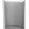 Tualeto durys Mexen Lunar, dešinė pusė, 135 cm, permatomos, šlifuotas auksas - 834S-135-050-55-00-P