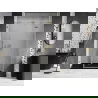 Mexen Lunar atveriamos dešinės dušo durys 145 cm, permatomos, šlifuotas auksas - 834S-145-050-55-00-P
