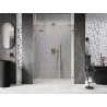 Mexen Lunar L kairės pusės dušo durys, išorinio atidarymo, 135 cm, permatomos, šlifuotas varis - 834SL-135-050-65-00-L
