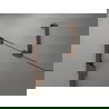 Mexen Lunar dešinės pusės varstomos dušo durys 150 cm, skaidrios, rožinis auksas - 834S-150-050-60-00-P