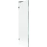 Mexen Lunar L vonios užuolaida 1-duris 50 x 150 cm, skaidri, chromas - 897L-050-000-01-00