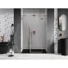 Mexen Lunar dušo durys, atveriamos dešinės 135 cm, skaidrios, šlifuota vario spalva - 834S-135-050-65-00-P
