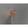 Mexen Lunar dešinės pusės dušo durys 150 cm, permatomos, šlifuotas varis - 834S-150-050-65-00-P