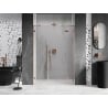 Mexen Lunar dešinės pusės dušo durys 150 cm, permatomos, šlifuotas varis - 834S-150-050-65-00-P