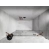 Mexen Lunar dešinės pusės dušo durys 150 cm, permatomos, šlifuotas varis - 834S-150-050-65-00-P