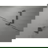 Mexen Lunar dešinės atveriamos dušo durys 145 cm, skaidrios, gun gray šlifuotos - 834S-145-050-66-00-P