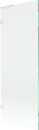 Mexen Lunar L vonios užuolaida 1-durų 70 x 150 cm, permatomas, baltas - 897L-070-000-20-00