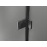 Mexen Lunar atveriamos dešinės pusės dušo durys 155 cm, skaidrios, gun grey šlifuotos - 834S-155-050-66-00-P