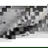 Mexen Lunar dešinės pusės dušo durys, 160 cm, permatomos, šlifuoto pistoletinio pilkumo - 834S-160-050-66-00-P