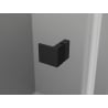 Mexen Lunar dešinės pusės dušo durys, 125 cm, skaidrios, juodos - 834S-125-050-70-00-P