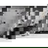 Mexen Lunar dešinysis dušo durys, 150 cm, skaidrios, juodos - 834S-150-050-70-00-P
