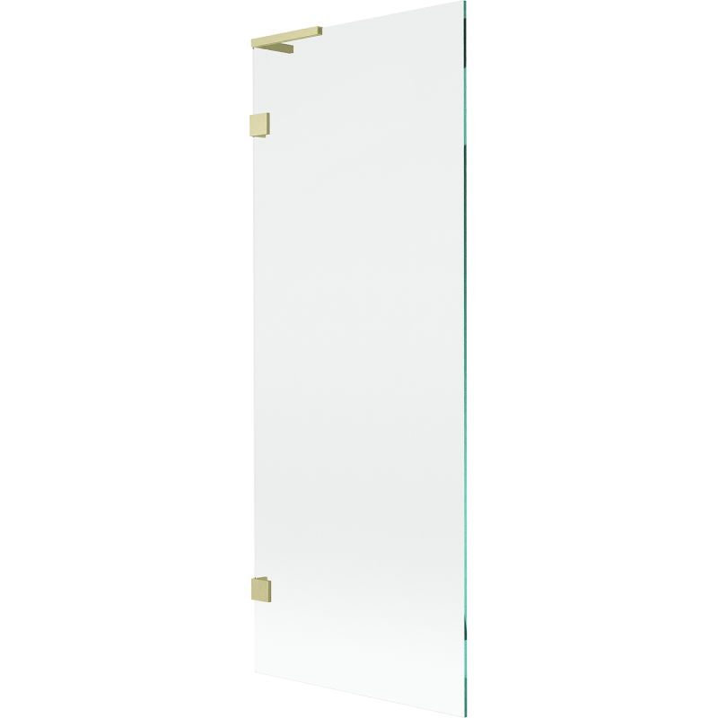 Mexen Lunar L vonios ekranas, 1 duris, 70 x 150 cm, permatomas, šlifuotas auksinis - 897L-070-000-55-00