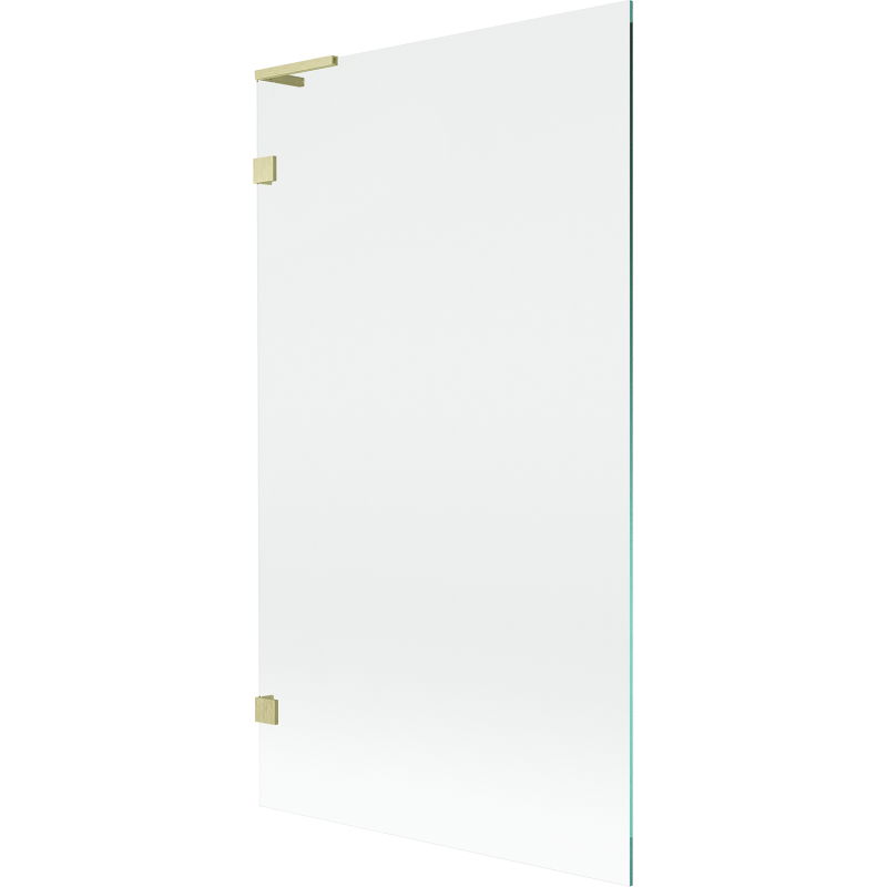 Mexen Lunar L vonios pertvara su vienu varčia 100 x 150 cm, permatoma, auksinė matinė - 897L-100-000-55-00