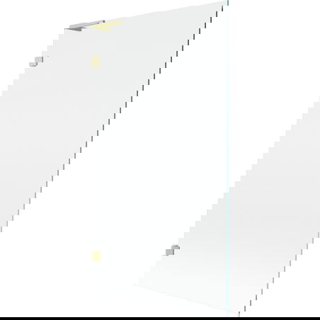 Mexen Lunar L vonios pertvara su vienu varčia 100 x 150 cm, permatoma, auksinė matinė - 897L-100-000-55-00