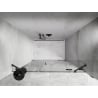 Mexen Lunar dešinės pusės dušo durys 125 cm, skaidrios, gun metal - 834S-125-050-95-00-P