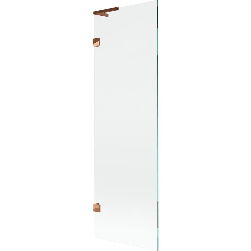 Mexen Lunar L vonios ekrano 1-durų 60 x 150 cm, skaidrus, rožinis auksas - 897L-060-000-60-00