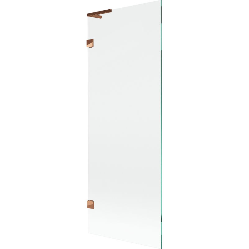 Mexen Lunar L vonios pertvara 1-durų 70 x 150 cm, skaidri, rožinis auksas - 897L-070-000-60-00