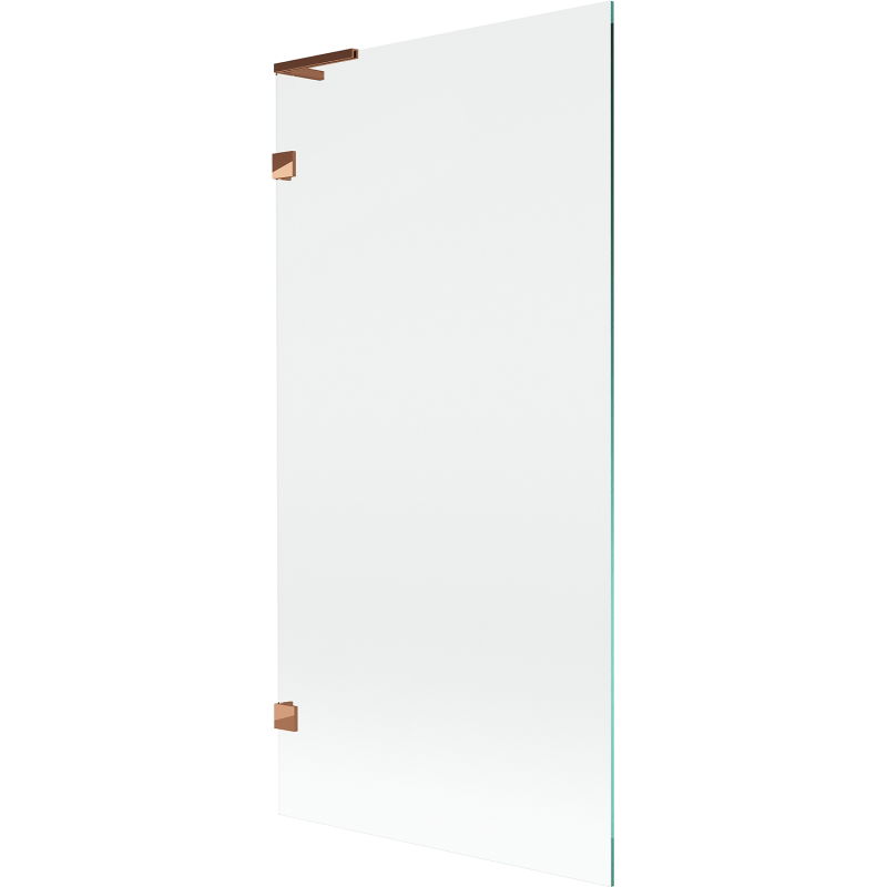 Mexen Lunar L vonios sienelė 1-durų 90 x 150 cm, skaidri, rožinis auksas - 897L-090-000-60-00