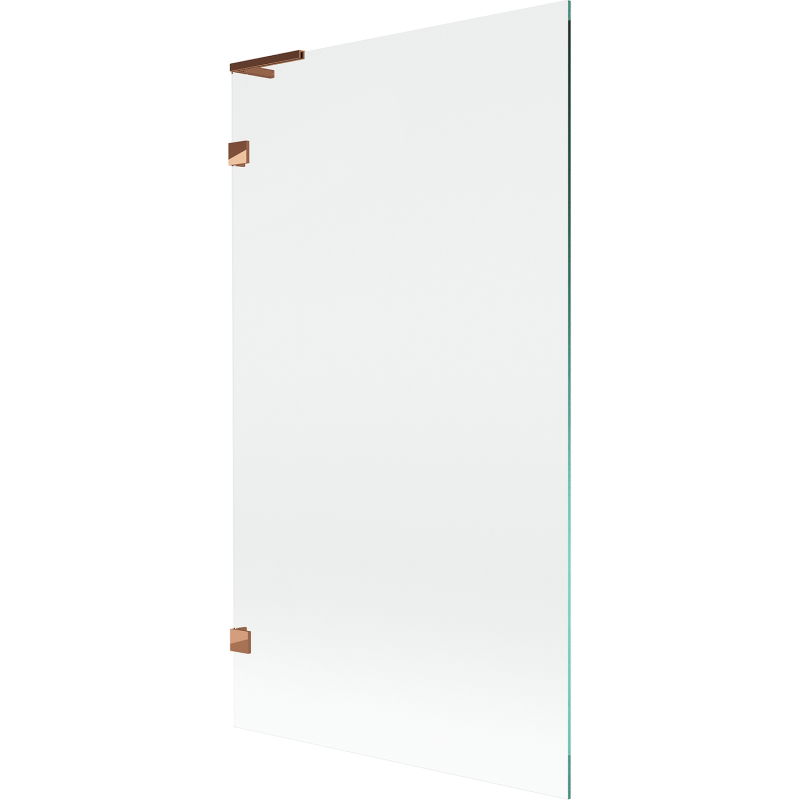 Mexen Lunar L vienasparnis dušo ekranas 100 x 150 cm, skaidrus, rožinis auksas - 897L-100-000-60-00