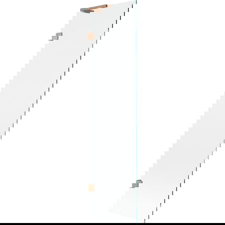 Mexen Lunar L vonios pertvara su vienu sparnu 50 x 150 cm, skaidri, šlifuoto vario - 897L-050-000-65-00