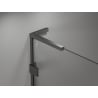 Mexen Lunar L kairės pusės dušo durys, varstomos 160 cm, permatomos, matinės ginklų pilka - 834SL-160-050-66-00-L