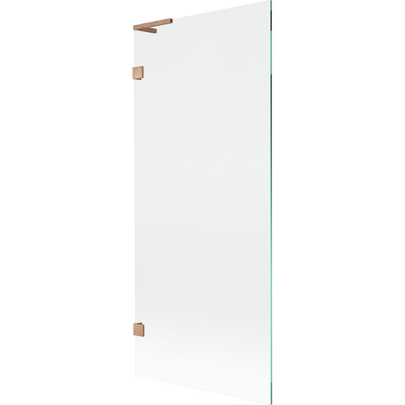 Mexen Lunar L vonios užuolaida 1 varčios 80 x 150 cm, permatoma, šlifuotas varis - 897L-080-000-65-00