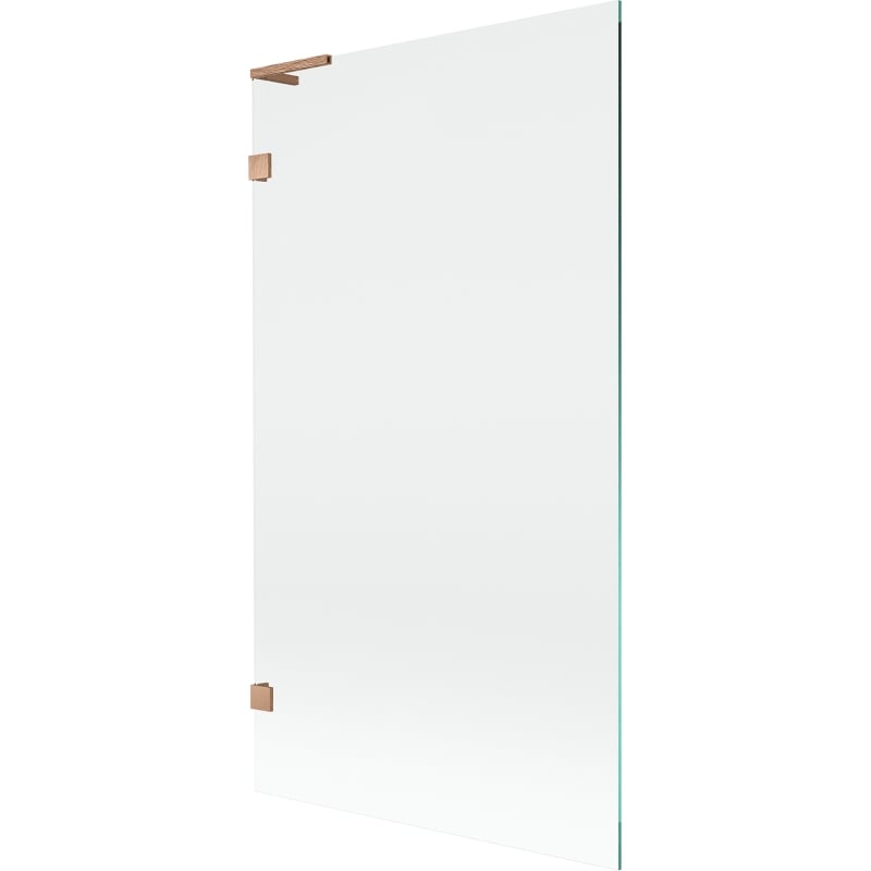 Mexen Lunar L vonios pertvara, 1 sparnas, 100 x 150 cm, permatoma, šlifuotas varis - 897L-100-000-65-00