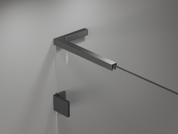 Mexen Lunar L vonios pertvara 1-sparninė 90 x 150 cm, skaidri, šešėlių pilkos spalvos matinė - 897L-090-000-66-00