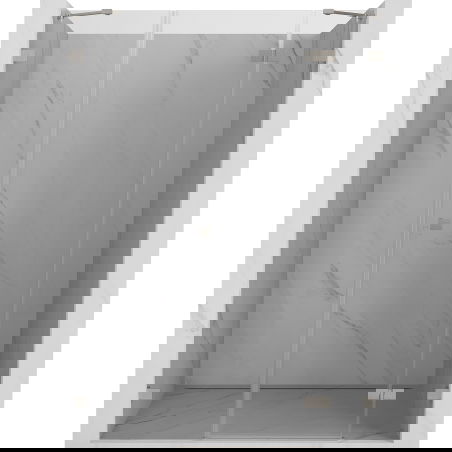 Mexen Lunar dešinėje pusėje varstomos dušo durys 150 cm, skaidrios, šlifuotas nikelis - 834S-150-050-97-00-P