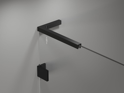 Mexen Lunar L vonios ekrano pertvara, vienos dalies, 90 x 150 cm, skaidrus, juodas - 897L-090-000-70-00