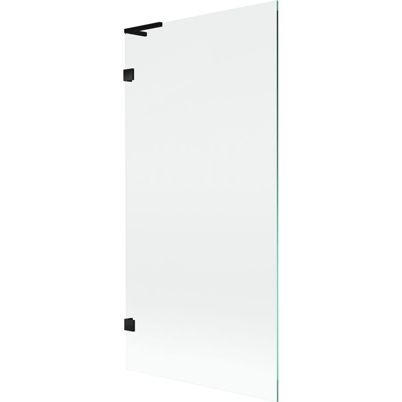 Mexen Lunar L vonios ekrano pertvara, vienos dalies, 90 x 150 cm, skaidrus, juodas - 897L-090-000-70-00