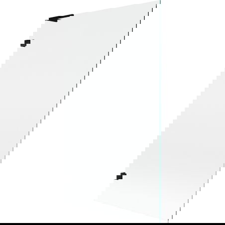 Mexen Lunar L vonios pertvara, 1-duris, 100 x 150 cm, skaidrus, juodas - 897L-100-000-70-00