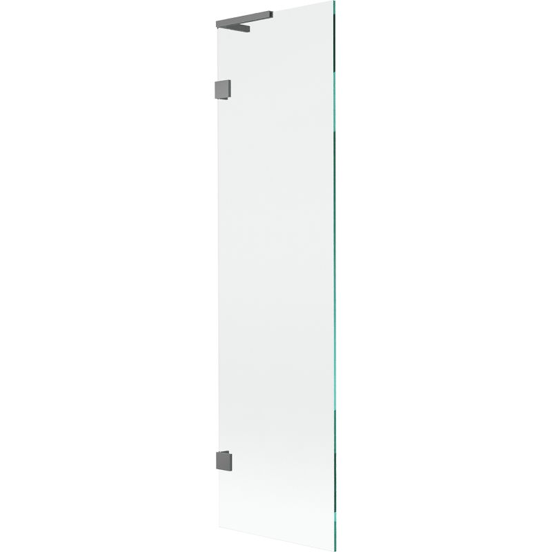 Mexen Lunar L vonios sienelė, vieno sparno, 50 x 150 cm, skaidri, gun metal - 897L-050-000-95-00