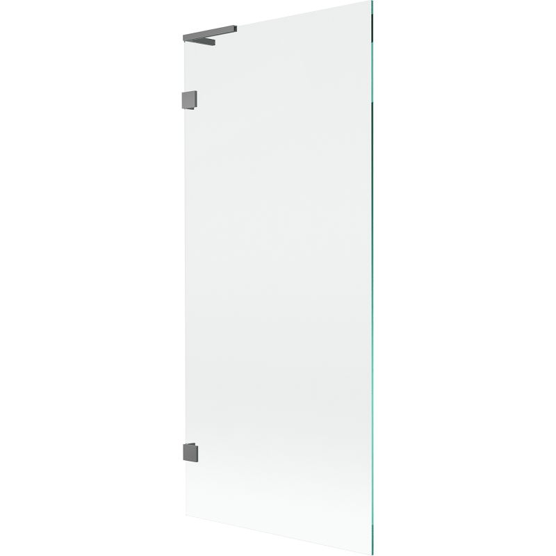 Mexen Lunar L vonios ekranas su vienu sparnu 80 x 150 cm, skaidrus, gunmetal - 897L-080-000-95-00