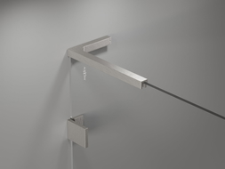 Mexen Lunar L vonios ekranas, 1 sąvaro, 60 x 150 cm, skaidrus, šlifuoto nikelio - 897L-060-000-97-00