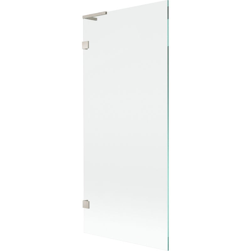 Mexen Lunar L vonios pertvara su viena dalimi 80 x 150 cm, skaidri, šlifuotas nikelis - 897L-080-000-97-00