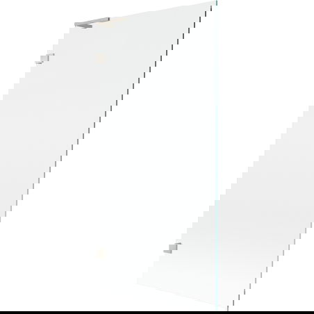Mexen Lunar L vonios užuolaida, vienos dalies 90 x 150 cm, skaidri, šlifuotas nikelis - 897L-090-000-97-00