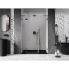 Mexen Lunar L varstomos kairiosios pusės dušo durys 150 cm, permatomos, ginklų metalo - 834SL-150-050-95-00-L