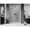 Mexen Lunar L varstomos kairiosios pusės dušo durys 150 cm, permatomos, ginklų metalo - 834SL-150-050-95-00-L