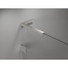Mexen Lunar L kairūs atveriamos dušo durys 120 cm, skaidrios, šlifuotas nikelis - 834SL-120-050-97-00-L