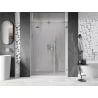 Mexen Lunar L kairiųjų durų dušo durys, permatomos, šlifuotas nikelis - 834SL-150-050-97-00-L