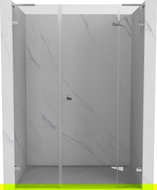 Mexen Lunar L dušų durys atveriamos dešinės 130 cm, permatomos, chromas - 834SL-130-050-01-00-P