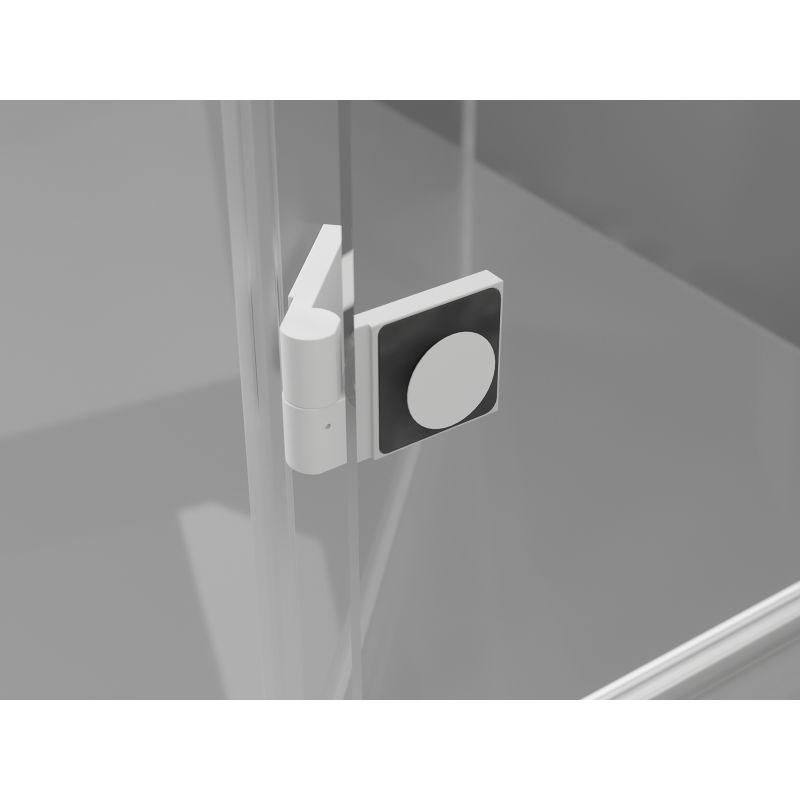 Mexen Lunar L dešinės pusės dušo durys, skaidrios, baltos - 834SL-135-050-20-00-P